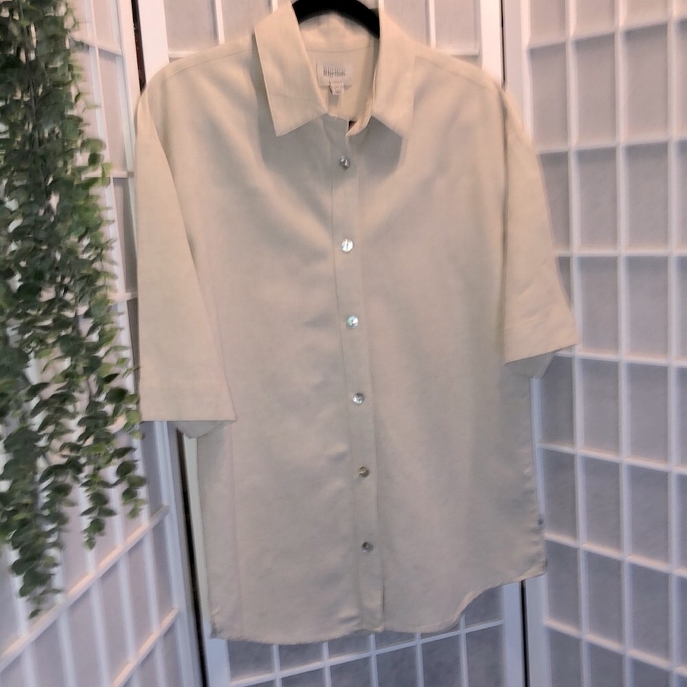 Beautiful RHYTHM Classic S/S Linen Blend Shirt in Very Good Condition Small